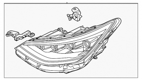 Фара передняя левая Hyundai Sonata 20-23 LED