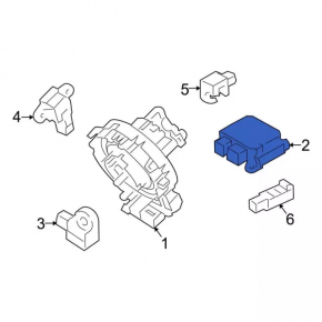 Модуль srs airbag компьютер подушек безопасности Ford Fiesta 11-17