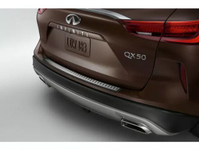 Накладка заднего бампера верхняя хром Infiniti QX50 19-25 царапины