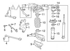 Braț de control spate dreapta sus pentru Lexus GS 13-20