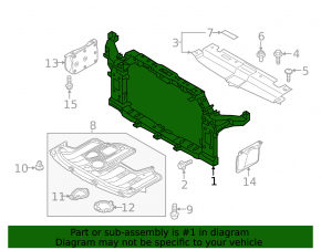 Radiator panou TV Kia Soul 14-19 EV