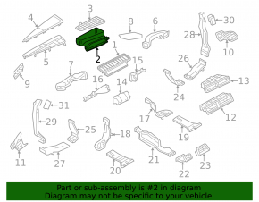 Воздухоприемник печки Audi A6 C7 12-18 с решеткой