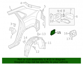 Scut ventilație spate stânga pentru Audi A8 19-25