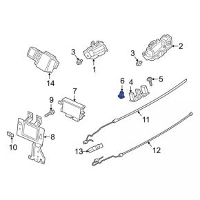 Кнопка закрытия двери багажника Ford Escape MK4 20-