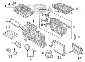 Испаритель Ford Escape MK4 20-26 примяты трубки