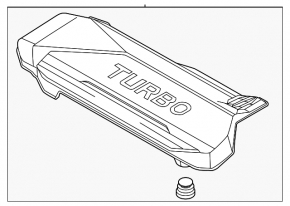 Накладка двигателя Kia K5 21-24 1.6T
