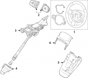 Volan Volvo XC60 18-24, piele neagră, încălzit, tip 2, zgârieturi, ciobiri