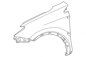 Aripă stângă față Toyota Rav4 13-18