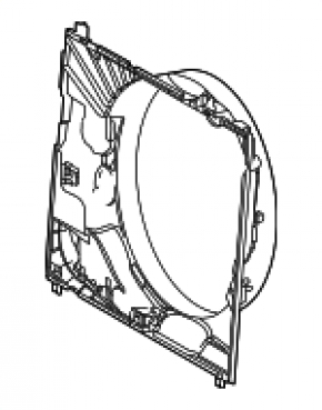 Carcasă radiator difuzor netratată Lexus LX 22-26