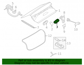 Отбойник крышки багажника VW Jetta 25-26