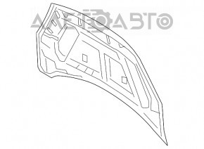 Капот голый Ford Escape MK4 20-22 алюминий