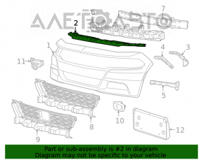 Накладка телевизора Dodge Charger 11-23 3.6