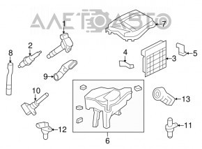 Корпус блока ECU Lexus LS460 07-17 надлом корпуса