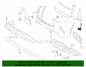 Suport senzor parcare bara spate pentru Lexus IS300 IS350 14-25