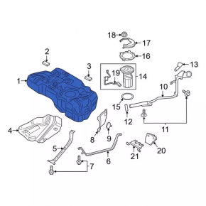 Топливный бак Ford Ecosport 18-22