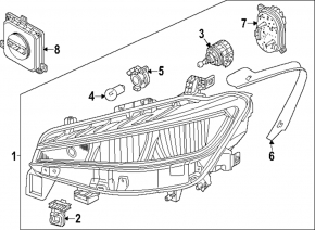 Фара передняя левая в сборе Volkswagen ID.4 23-26 LED