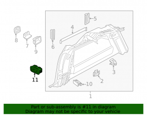 Кнопка закрытия двери багажника Volvo XC90 16-22