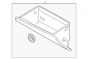 Перчаточный ящик, бардачок Kia Forte 4d 14-16