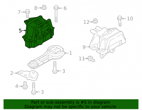 Подушка двигателя правая Mitsubishi Outlander 14-20