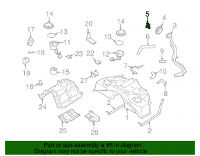 Крышка заливной горловины бензобака Infiniti G25 G35 G37 4d 06-14