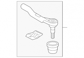Cap de direcție stânga pentru Honda HR-V 16-22