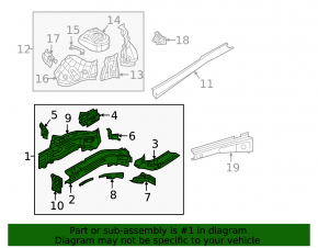 Четверть передняя правая VW Tiguan 18-24 отпилена, графит, вмятинка
