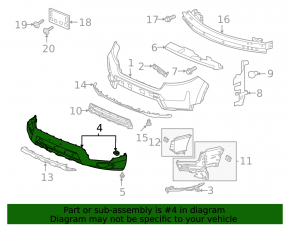 Bara Față Honda Passport 19-25 2021-25