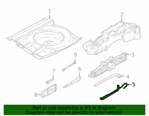 Ручка домкрата Audi Q3 8U 15-18