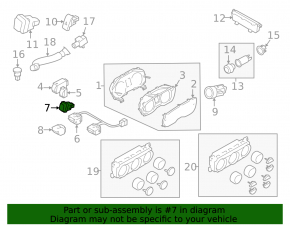 Кнопка памяти открывания двери багажника Subaru Forester 14-18 SJ