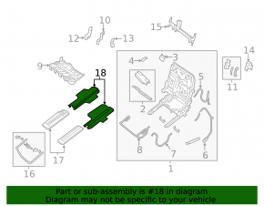 Capacul scaunelor din al doilea rând stânga Infiniti JX35 QX60 13- spate dreapta, negru
