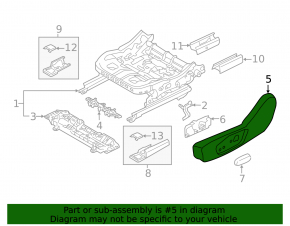 Ornamente pentru comenzi scaun pasager Ford Fusion mk5 17-20, gri, necesită curățare, zgârieturi