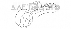 Suport superior al motorului Toyota Camry v55 15-17 2.5 usa, nou, original