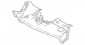 Deflector superior al radiatorului Toyota C-HR 20-23 2.0, fabricat în Turcia