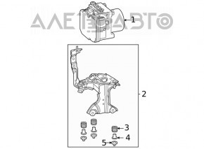 Кронштейн ABS АБС Toyota Highlander 20-26