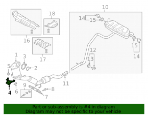 Кронштейн катализатора Audi Q3 83A 19-25 2.0T