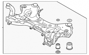 Bara de protecție față pentru Hyundai Santa FE 19- AWD, nouă, originală