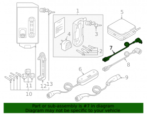Переходник зарядки от сети Audi E-Tron 19-23 15A/125v