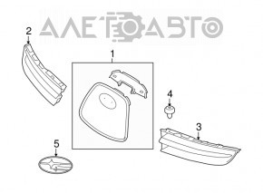 Grila radiatorului dreapta Subaru B9 Tribeca