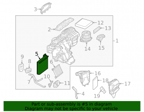 Испаритель Mercedes GLS-class X166 13-19
