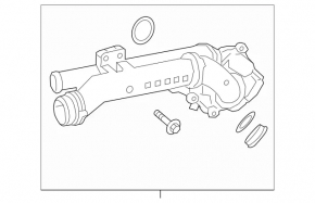 Корпус термостата в сборе Mercedes C-class W205 300 15-18