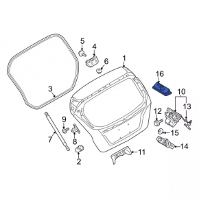 Кнопка открытия двери багажника Ford C-max MK2 13-18