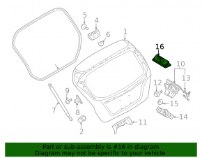 Кнопка открытия двери багажника Ford C-max MK2 13-18