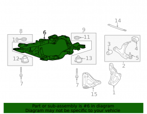 Подрамник передний GMC Terrain 10-17