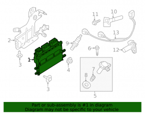Блок ECU компьютер двигателя Lincoln MKZ 13-13 3.7