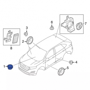 Динамик передней панели центральный Ford Edge 15-24
