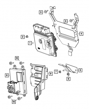 Блок ECU компьютер двигателя Dodge Dart 13-14 2.4