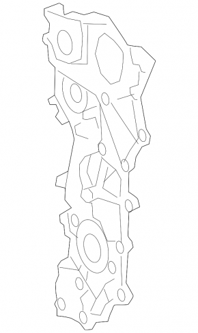 Передняя крышка двигателя Toyota Sienna 23-26 A25AFXS 2.5 2 части