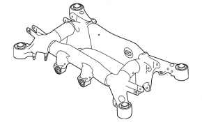 Подрамник задний BMW 5 F10 11-16 3.0, 3.0T
