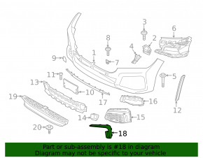 Молдинг переднего бампера правый BMW 7 G11 G12 20-22 M пакет