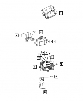 Body Control Module Jeep Cherokee KL 14-14